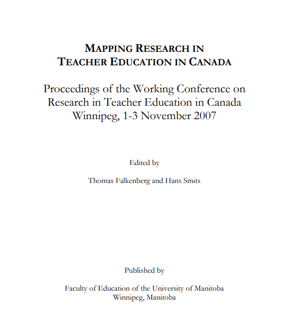 MAPPING RESEARCH IN TEACHER EDUCATION IN CANADA